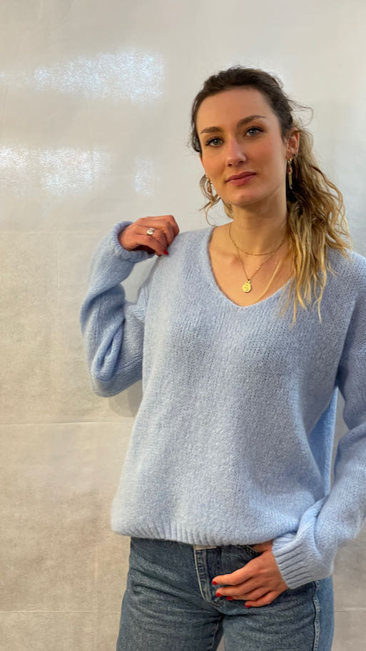 pull bleuclair lea colv maille otez