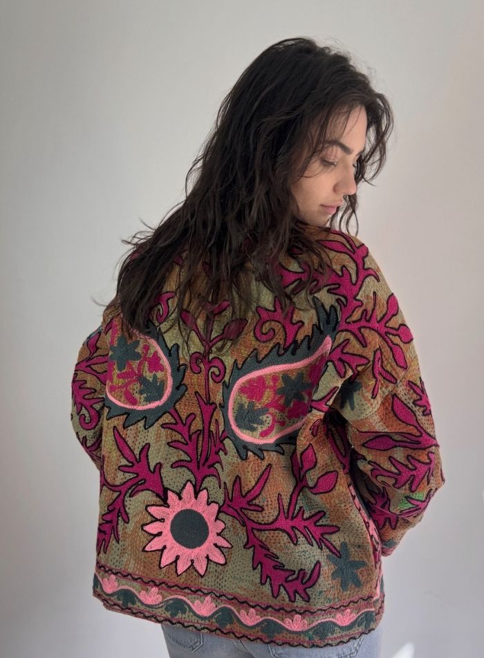 VESTE LEDA - rose