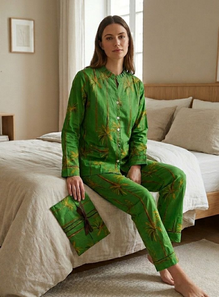 PYJAMA LILU PALMIER vert