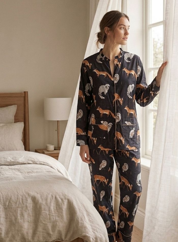 PYJAMA LILU FÉLIN noir – Image 2