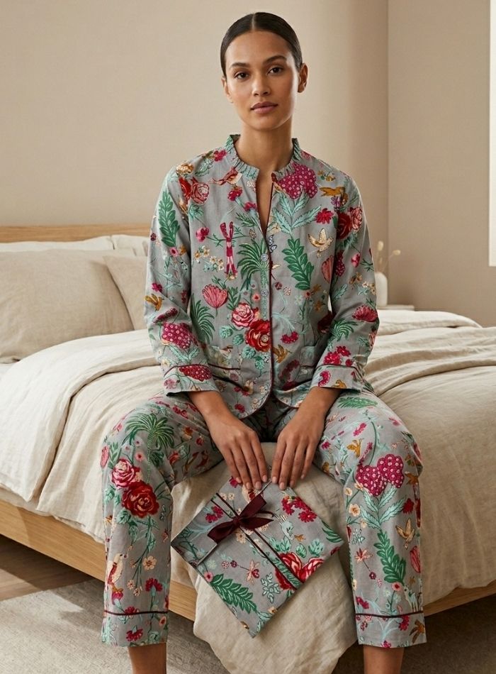 PYJAMA LILU JARDIN bleu – Image 3