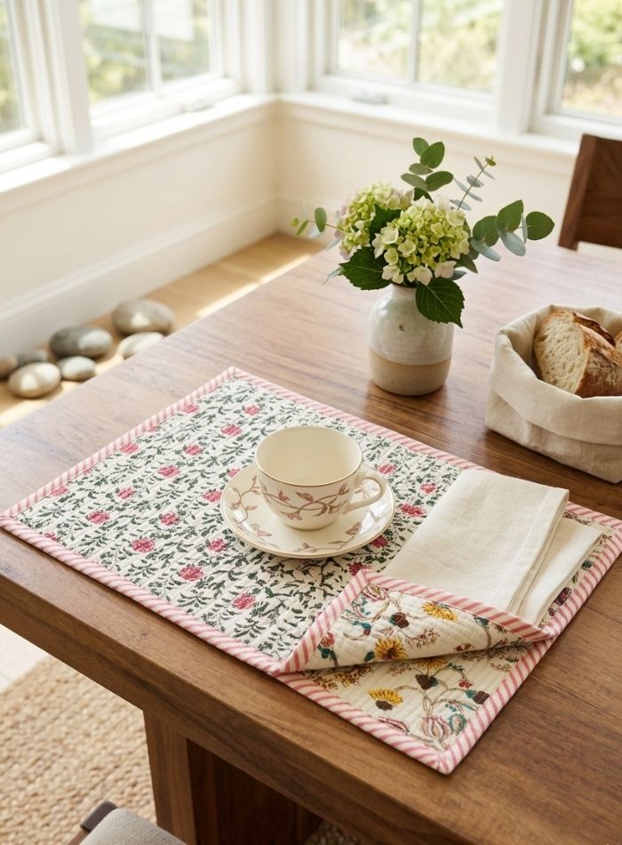 SET DE TABLE BLOCK PRINT – Image 3