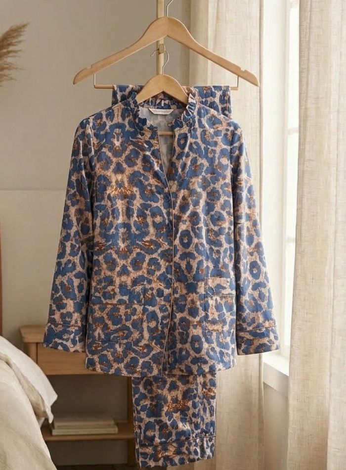 PYJAMA LILU LÉOPARD bleu – Image 3