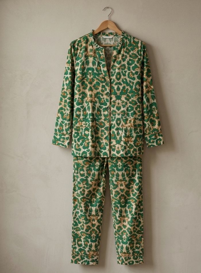 PYJAMA LILU LÉOPARD vert – Image 3