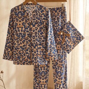 PYJAMA LILU LÉOPARD bleu