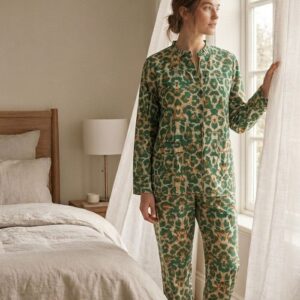 PYJAMA LILU LÉOPARD vert