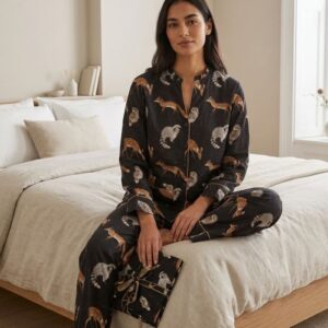 PYJAMA LILU FÉLIN noir