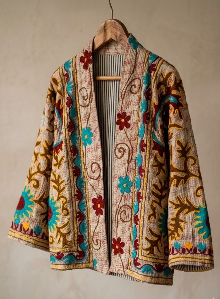 VESTE LEDA - safran – Image 3