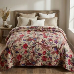 couvre lit khanta beige