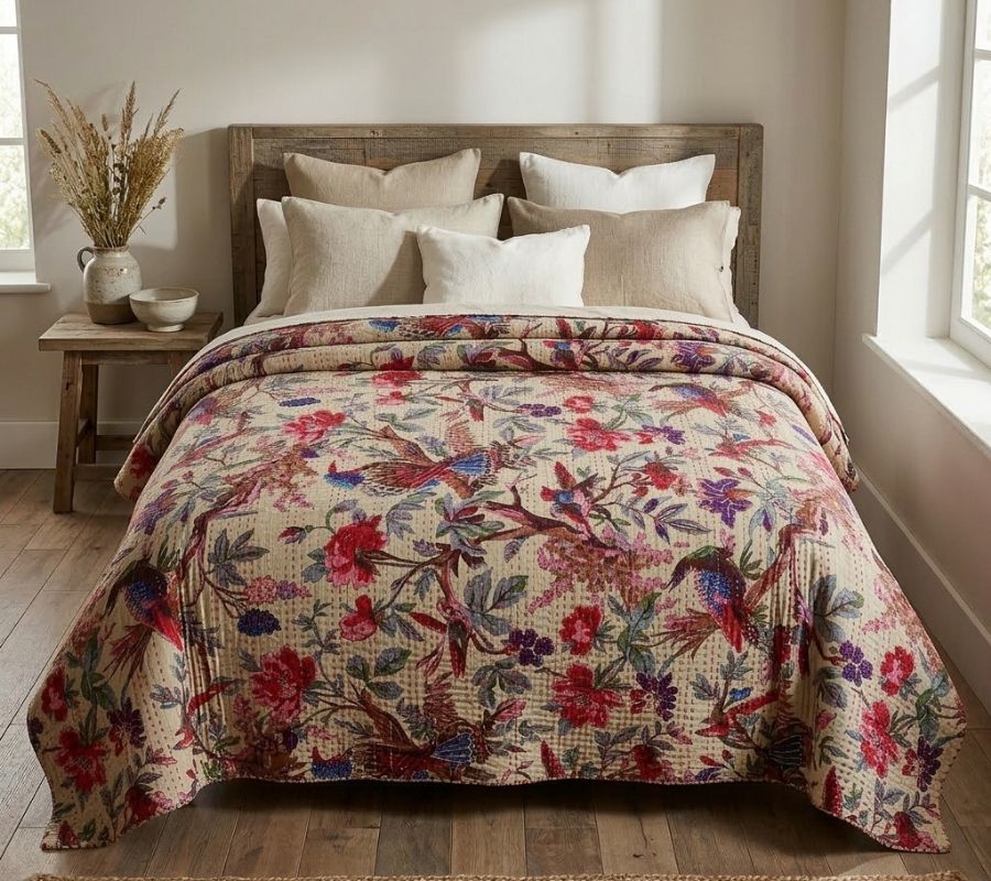 COUVRE-LIT BOUTIS KANTHA – Image 2