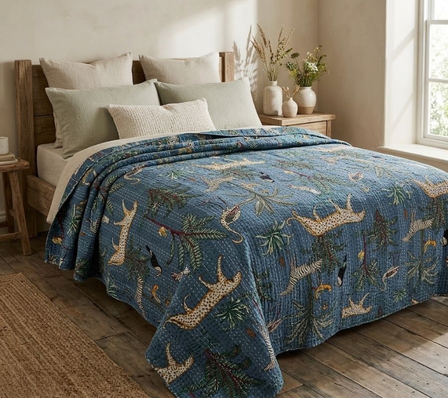 COUVRE-LIT BOUTIS KANTHA