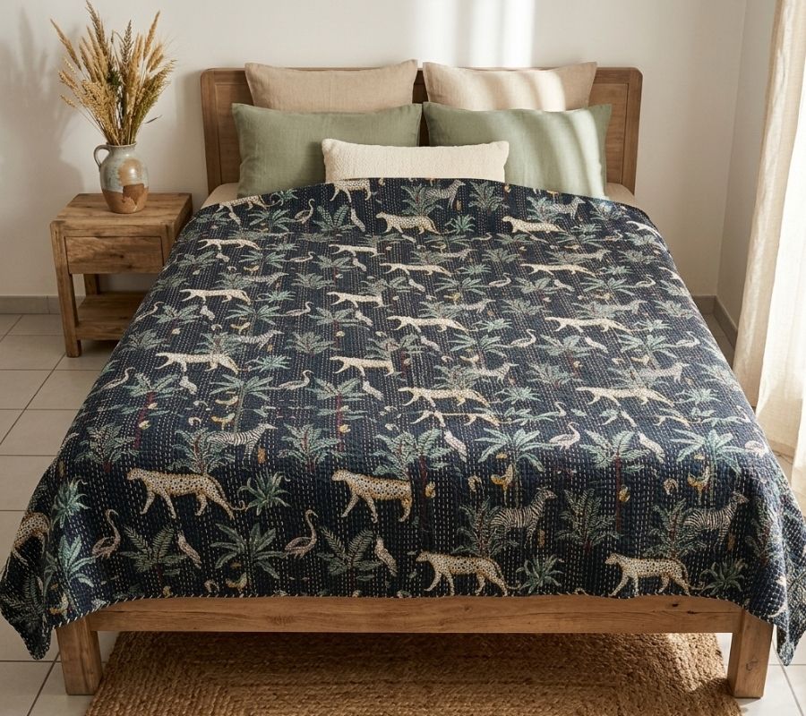 COUVRE-LIT BOUTIS KANTHA – Image 3