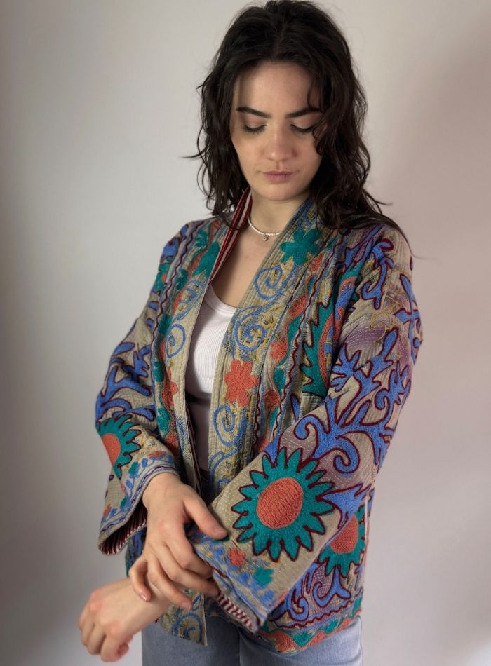 VESTE LEDA - turquoise – Image 2