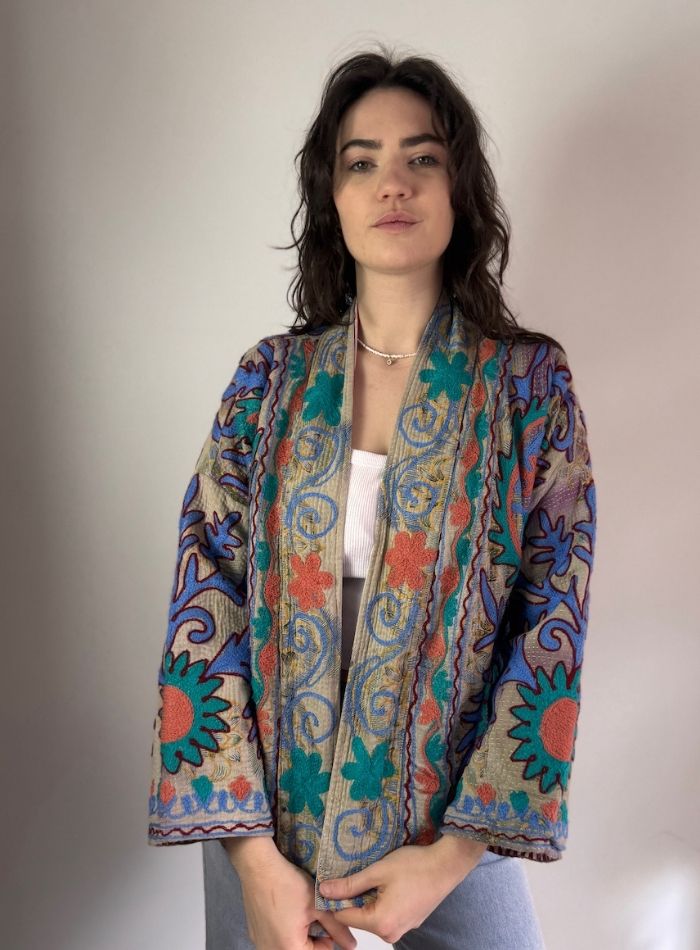 VESTE LEDA - turquoise
