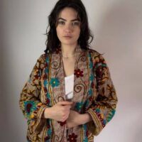 VESTE LEDA - safran - Thumbnail Image 1