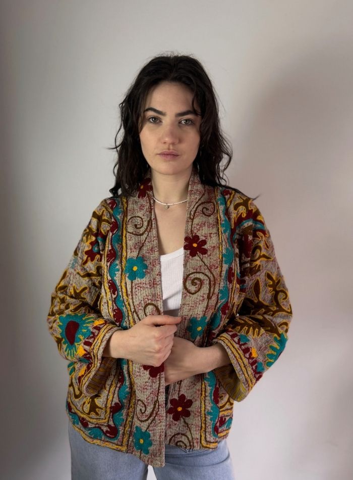 VESTE LEDA - safran