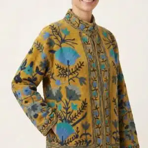 VESTE MAO SUZANI - Coton Moutarde