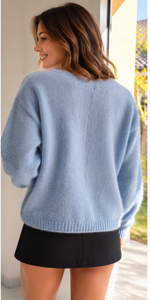Gilet Léa en Kid Mohair – À porter devant ou dos – Image 3