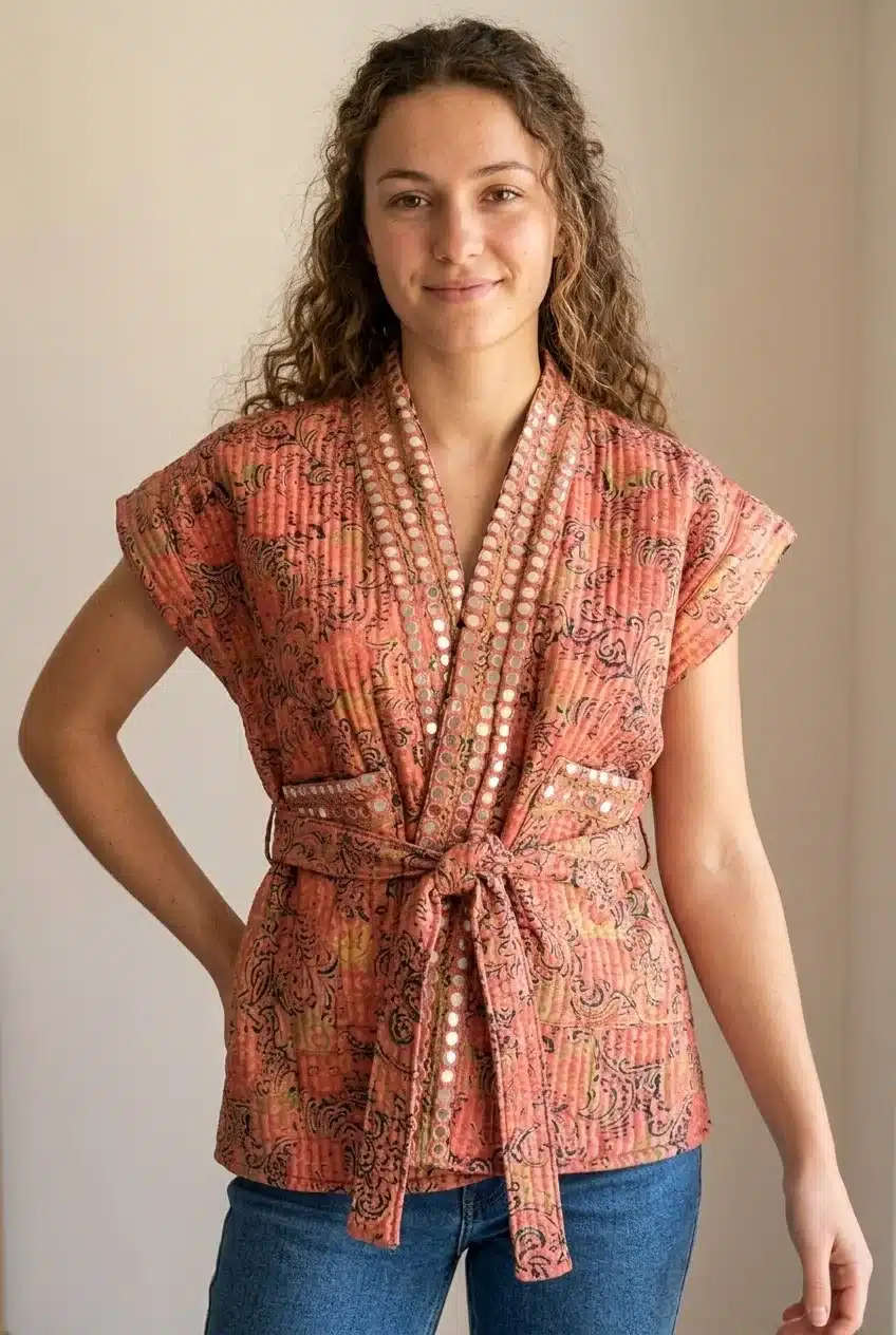 Kimono Naïa – Réversible à miroirs – Image 7