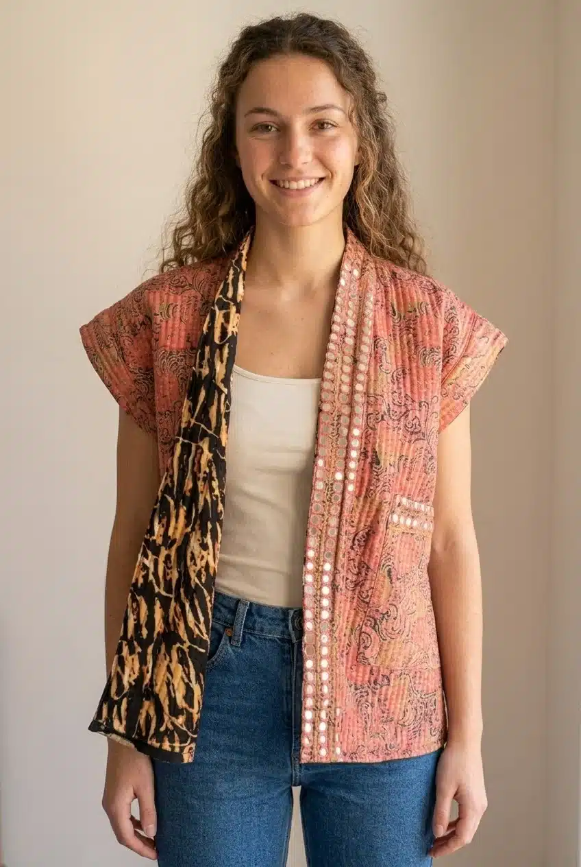 Kimono Naïa – Réversible à miroirs – Image 5