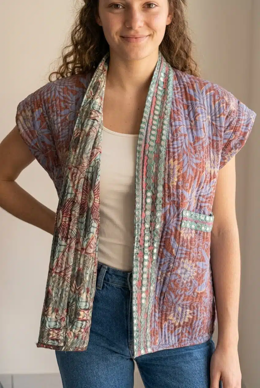 Kimono Naïa – Réversible à miroirs – Image 3