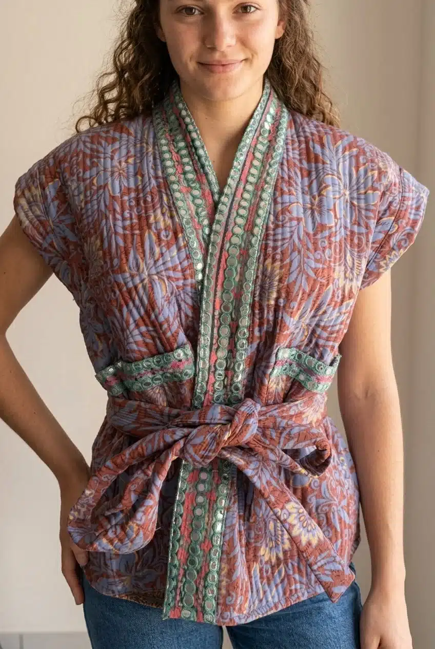 Kimono Naïa – Réversible à miroirs – Image 2